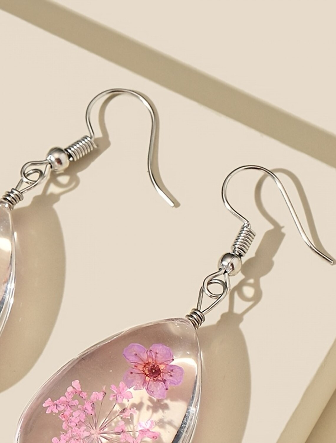 1 Pair Earrings For Women's Work Gift Daily Acrylic Alloy Drop Petal